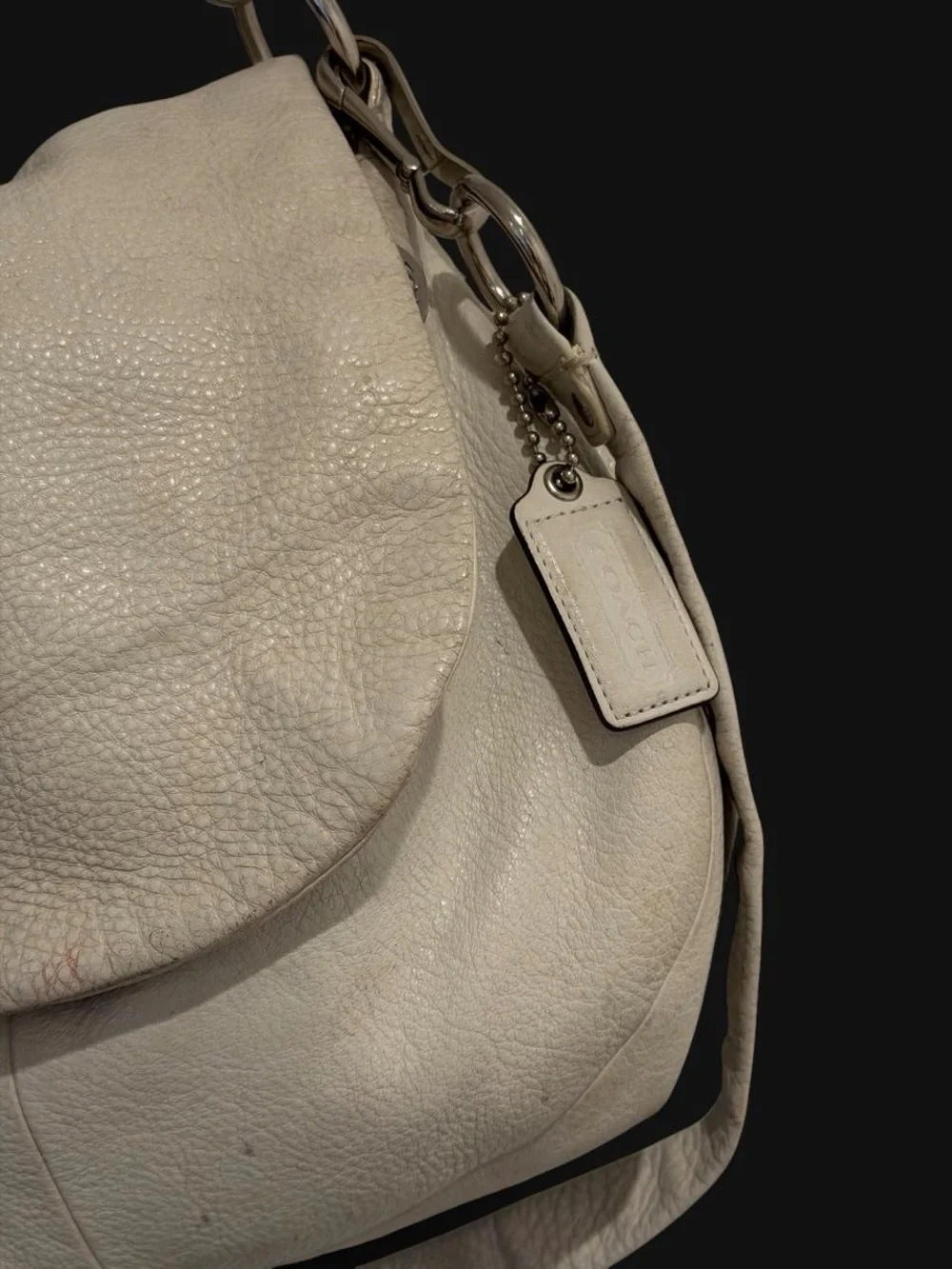 Coach Pebbled Leather Hobo Bag
